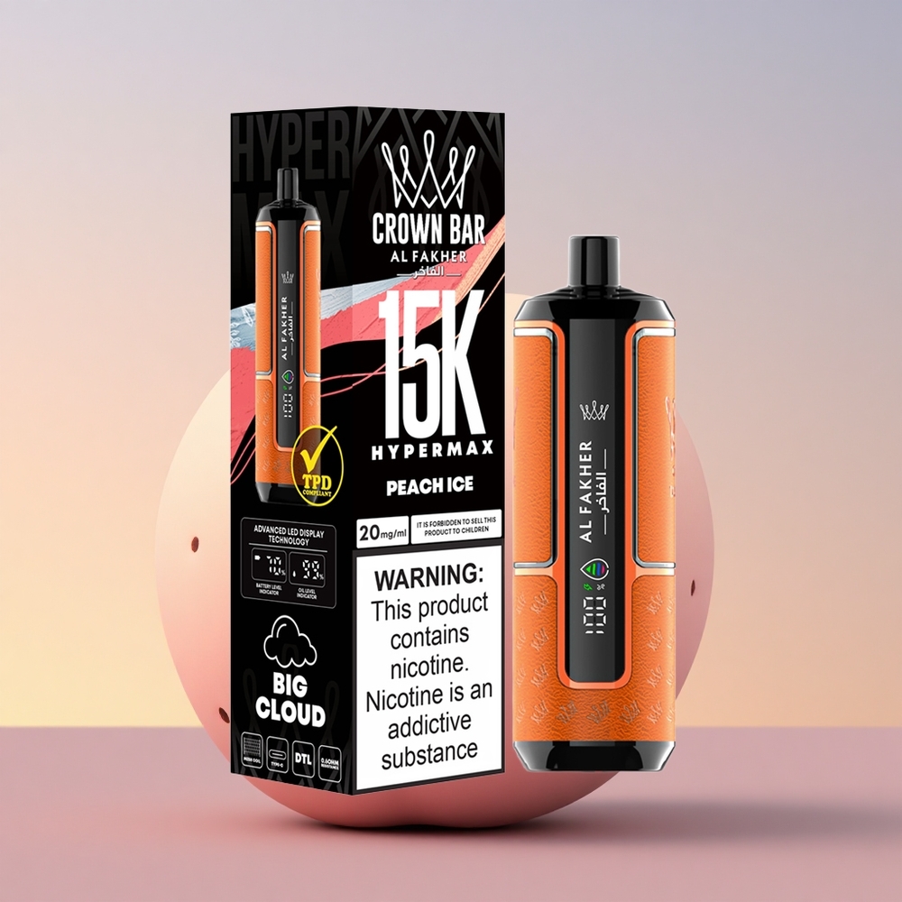 Al Fakher Crown Bar 15K Hypermax Breskeva Led 22ml Tip-C