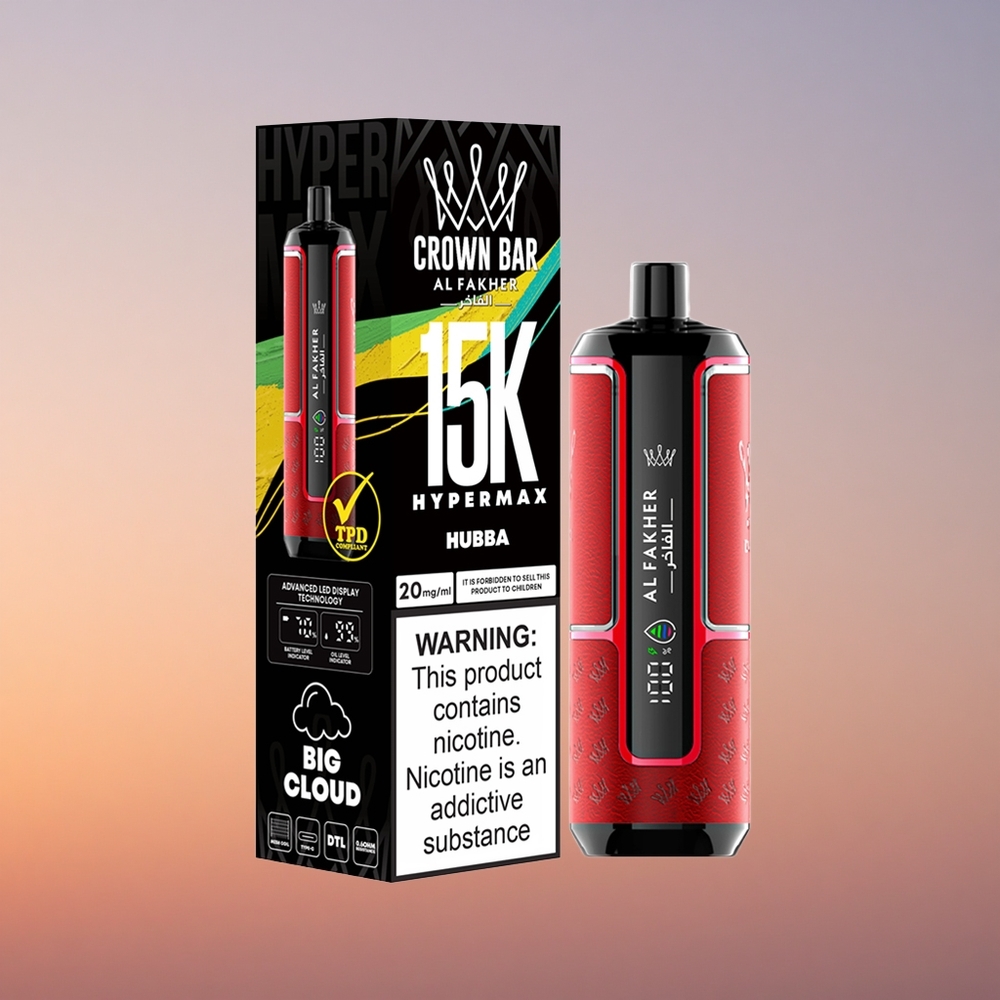 Al Fakher Crown Bar 15K Hypermax Hypermax 22ml 600mAh Tipkovnični Vape