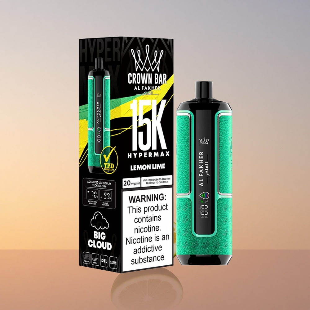 Al Fakher Crown Bar 15K Hypermax Limeta Limon 22ml 600mAh Type-C