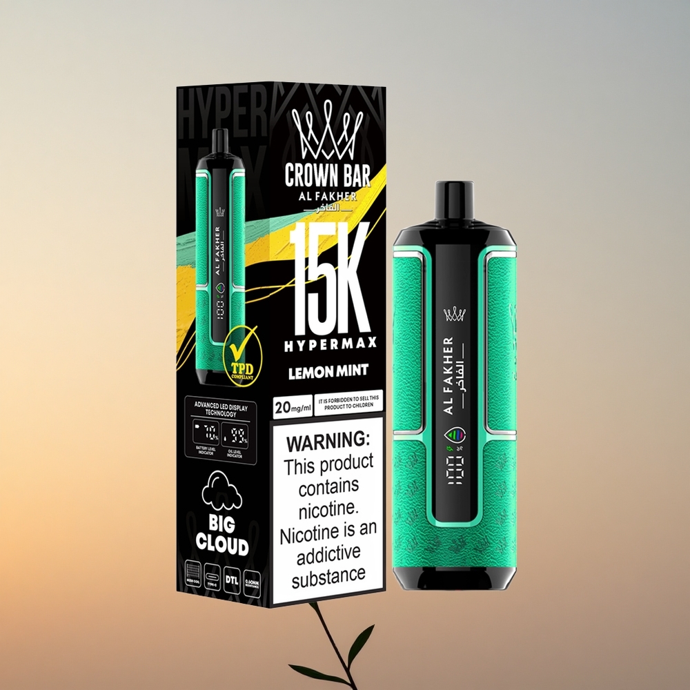 Al Fakher Crown Bar 15K Hypermax Limeta Meta 22ml 600mAh