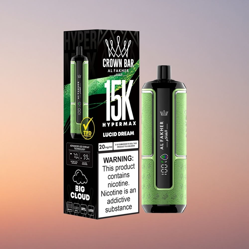 Al Fakher Crown Bar 15K Hypermax Lucidni San 22ml Tip-C 6mg
