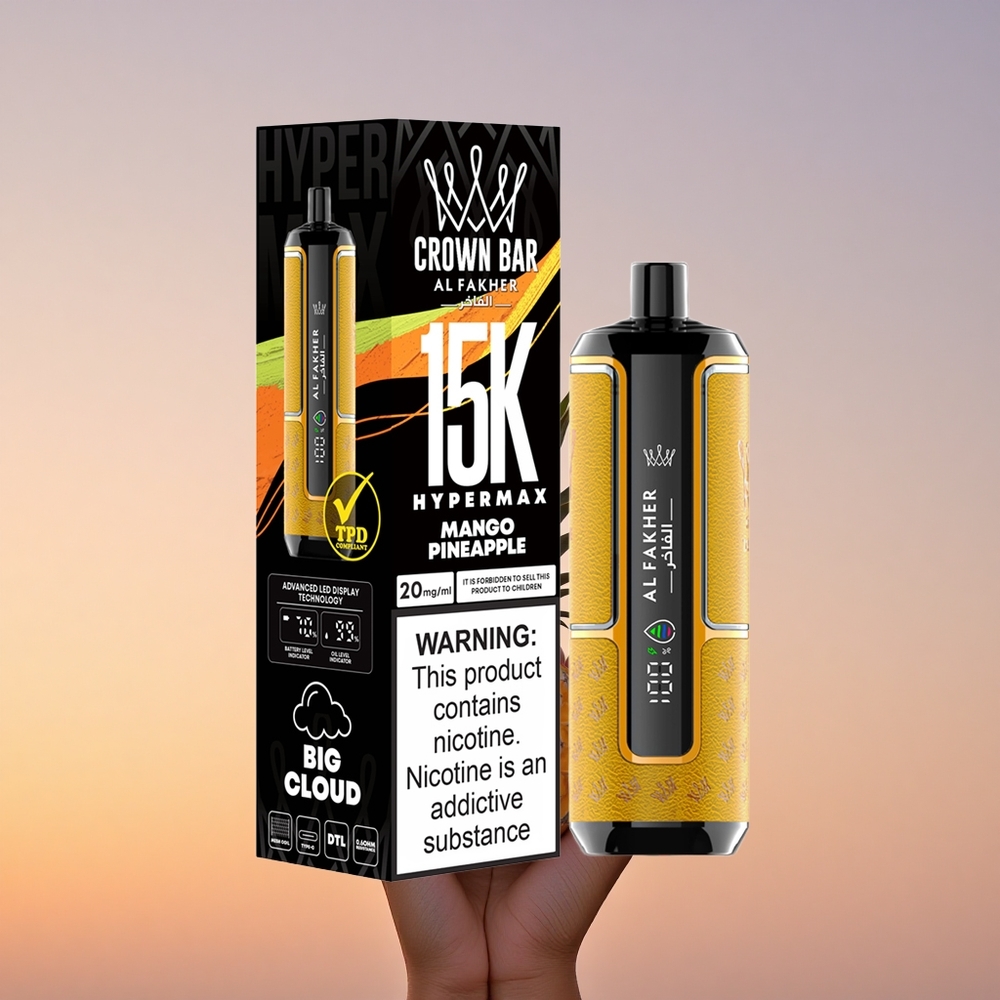 Al Fakher Crown Bar 15K Hypermax Mango Ananas 22ml 600mAh Tip-C