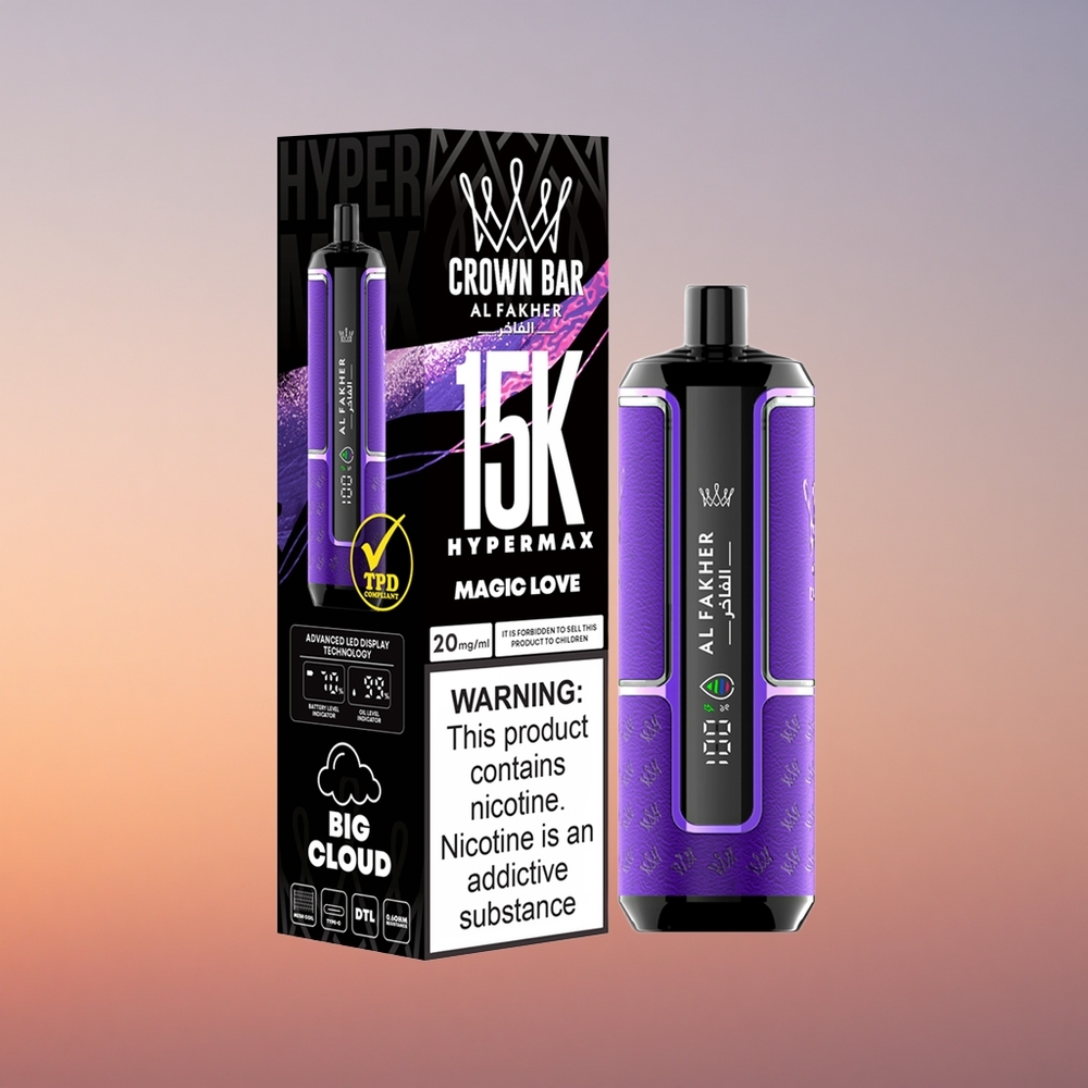 Al Fakher Crown Bar 15K Hypermax Čarobna Ljubezen 22ml Tip-C 600mAh