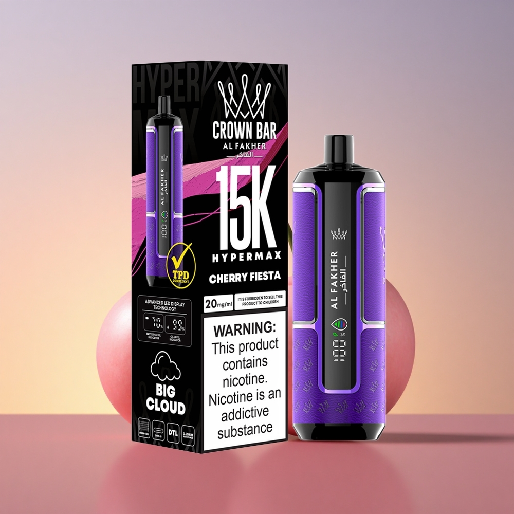 Al Fakher Crown Bar 15K Hypermax Češnjeva Fiesta 22ml Tip-C 6mg