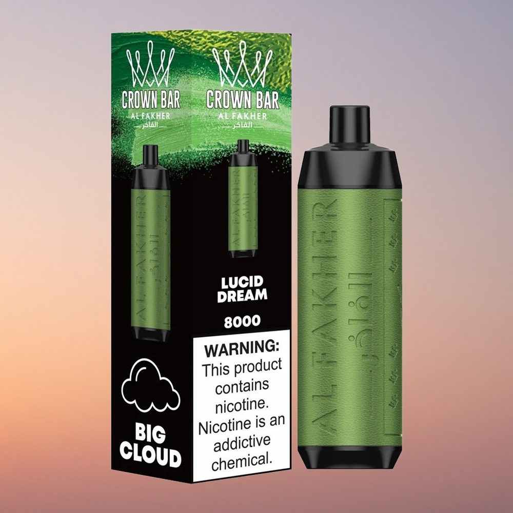 Al Fakher Crown Bar 8000 Crystal Jasna Sanja 600mAh 18ml 5mg