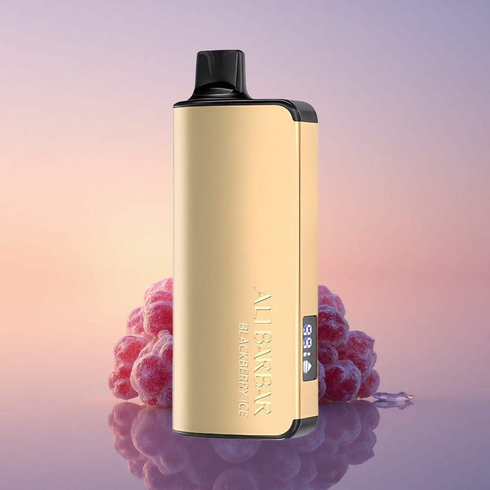 Alibarbar Ingot 9000 Puffs Črni Jagodični Led 2350mah 22ml