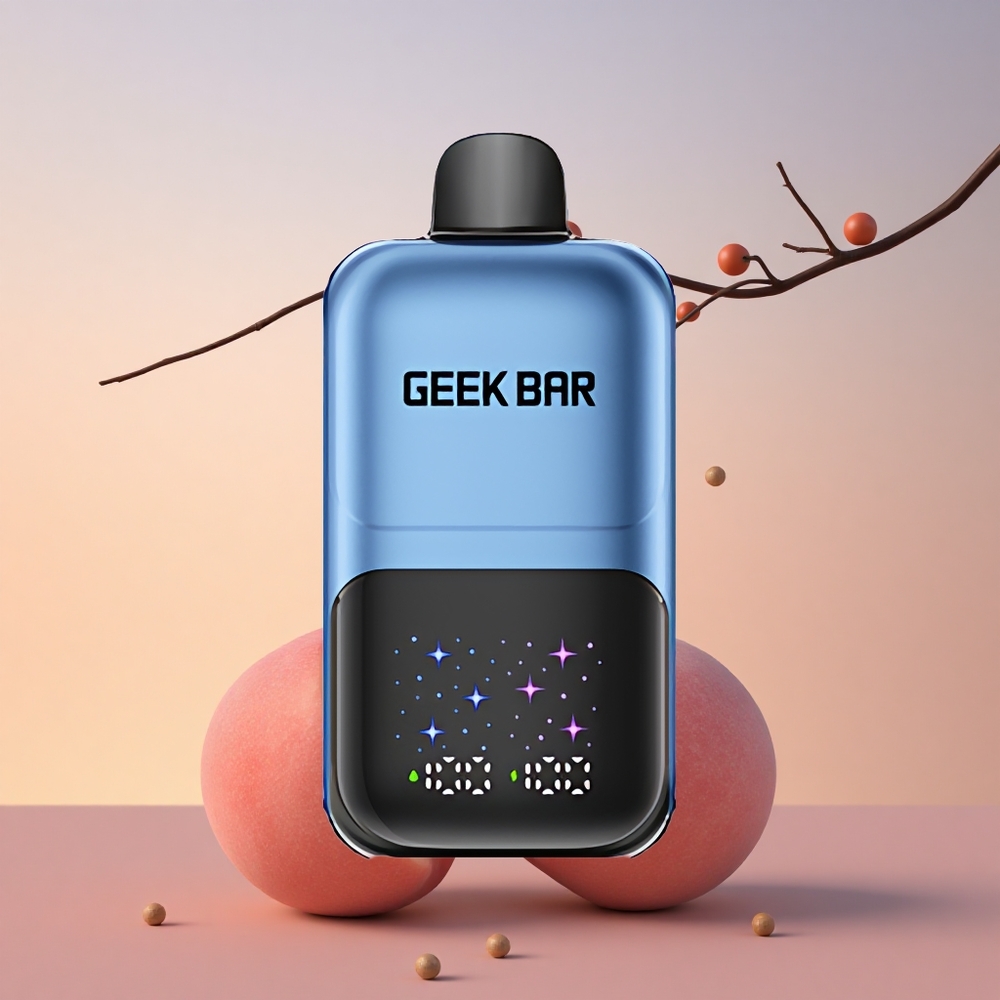GEEK BAR 2GO 20ml 50000 Puffs Breskve & Jagode Dual Rechargeable Nastavljivi Okus