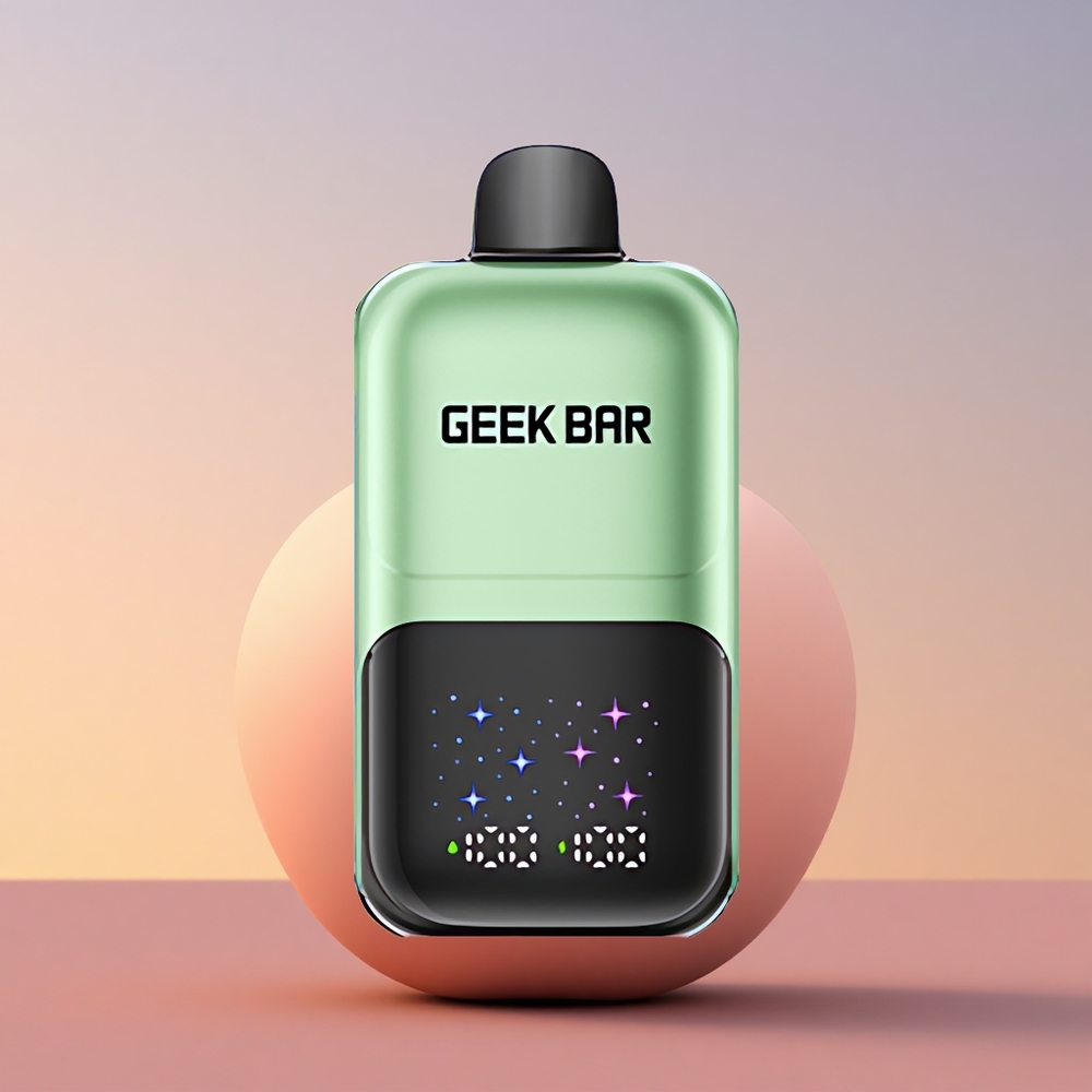GEEK BAR 2GO 20ml 50000 Puffs Dvojno Jabolko A&B z Nastavljivimi Okusi & Velikim Zaslonom