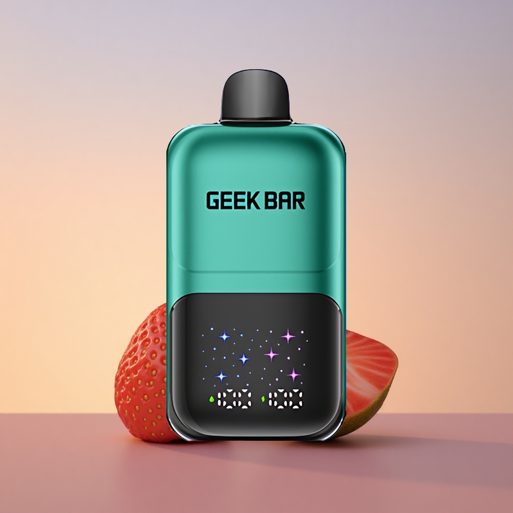GEEK BAR 2GO 20ml 50000 Puffs Jagoda & Kivi Zamenljiv Akumulator s Dvojnimi Posodami