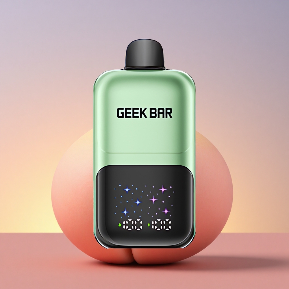 GEEK BAR 2GO 20ml 50000 Puffs Kisli Bombon & Kislo Sadje z Velikim Zaslonom, Nastavljivimi Okusi in Dvojnimi Rezervoarji