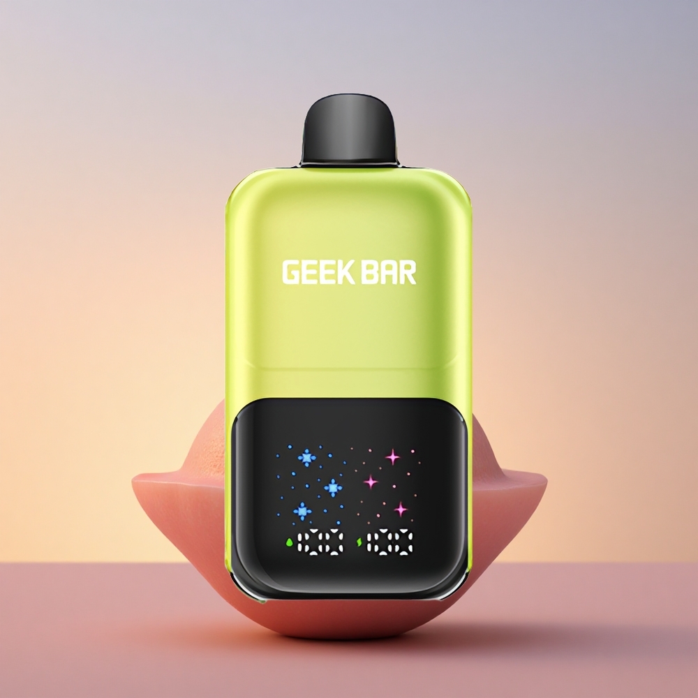 GEEK BAR 2GO 20ml 50000 Puffs Kislo Jabolčni Led z Velikim Zaslonom, Dvojnimi Rezervoarji in Nastavljivim Okusom