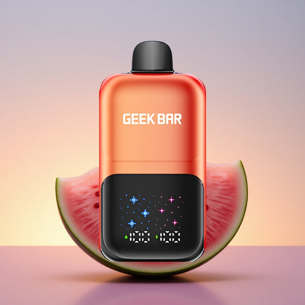 GEEK BAR 2GO 20ml 50000 Puffs Lubenikova Mehurčna Žvečilka Led z Velikim Zaslonom in Dvojnimi Rezervoarji