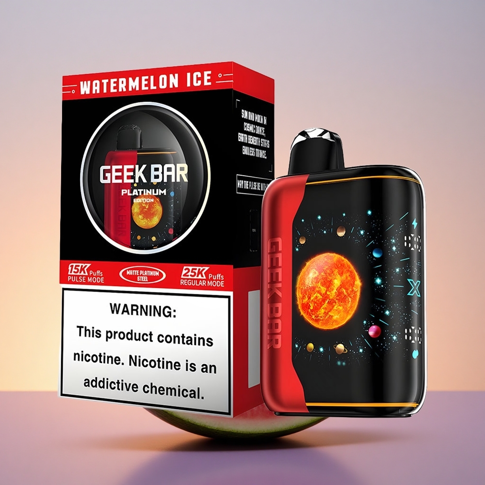 GEEK BAR Platinum Edition 25000 Puffs Lubenica Led z 2% Nikotina in Hitrim Polnjenjem