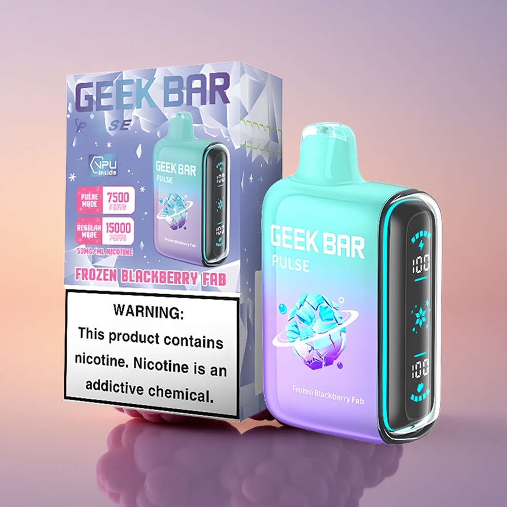 GEEK BAR Pulse 15000 Puffs Zmrzljena Izdaja 16ML 5% USB Type-C