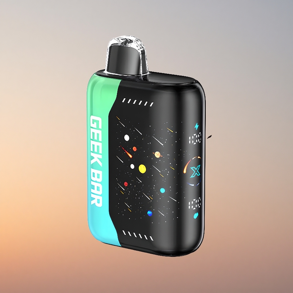 GEEK BAR Pulse X 25000 Puffs Meteor Edicija z Dual Mesh Coil in 3D Ukrivljenim Indikatorskim Zaslonom