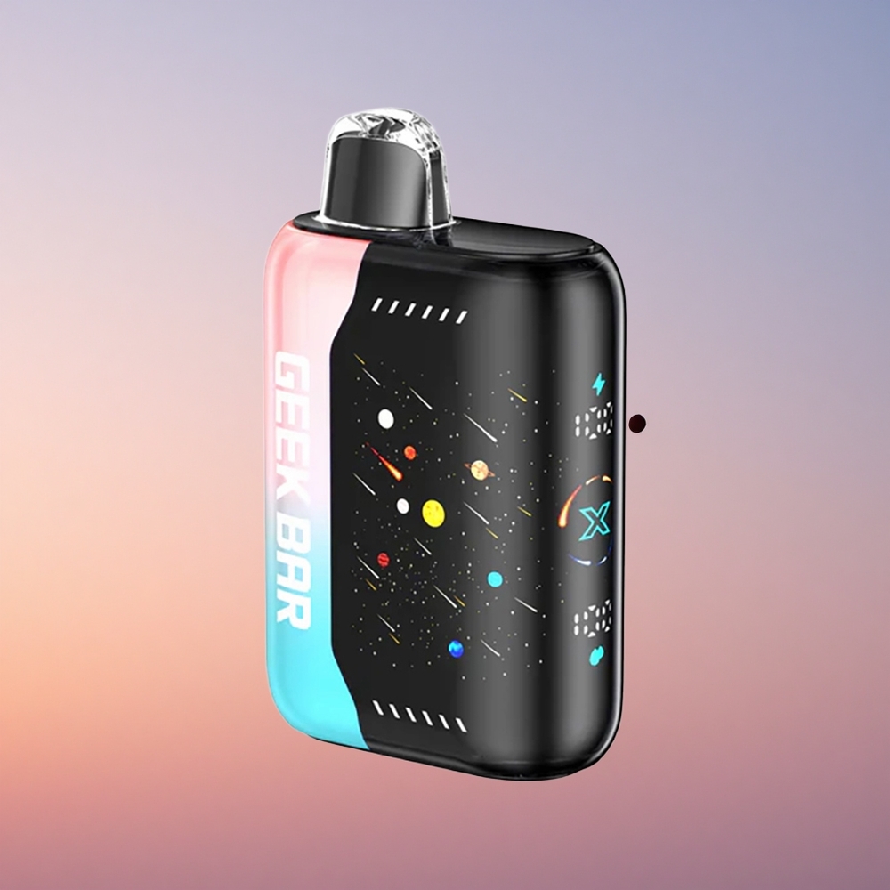 GEEK BAR Pulse X 25000 Puffs Meteor Edicija z Dual Mesh Coil in 3D Ukrivljenim Indikatorskim Zaslonom