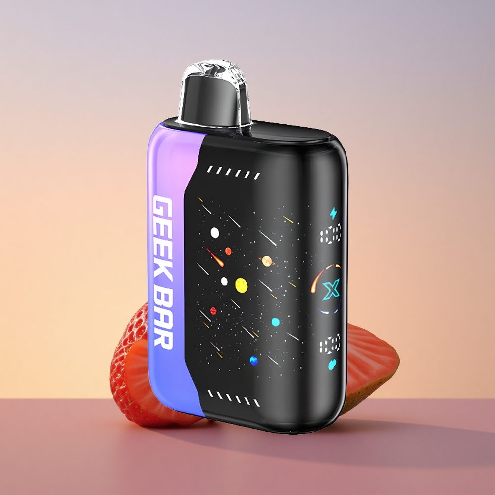 GEEK BAR Pulse X 25000 Puffs Meteor Edicija z Dual Mesh Coil in 3D Ukrivljenim Indikatorskim Zaslonom