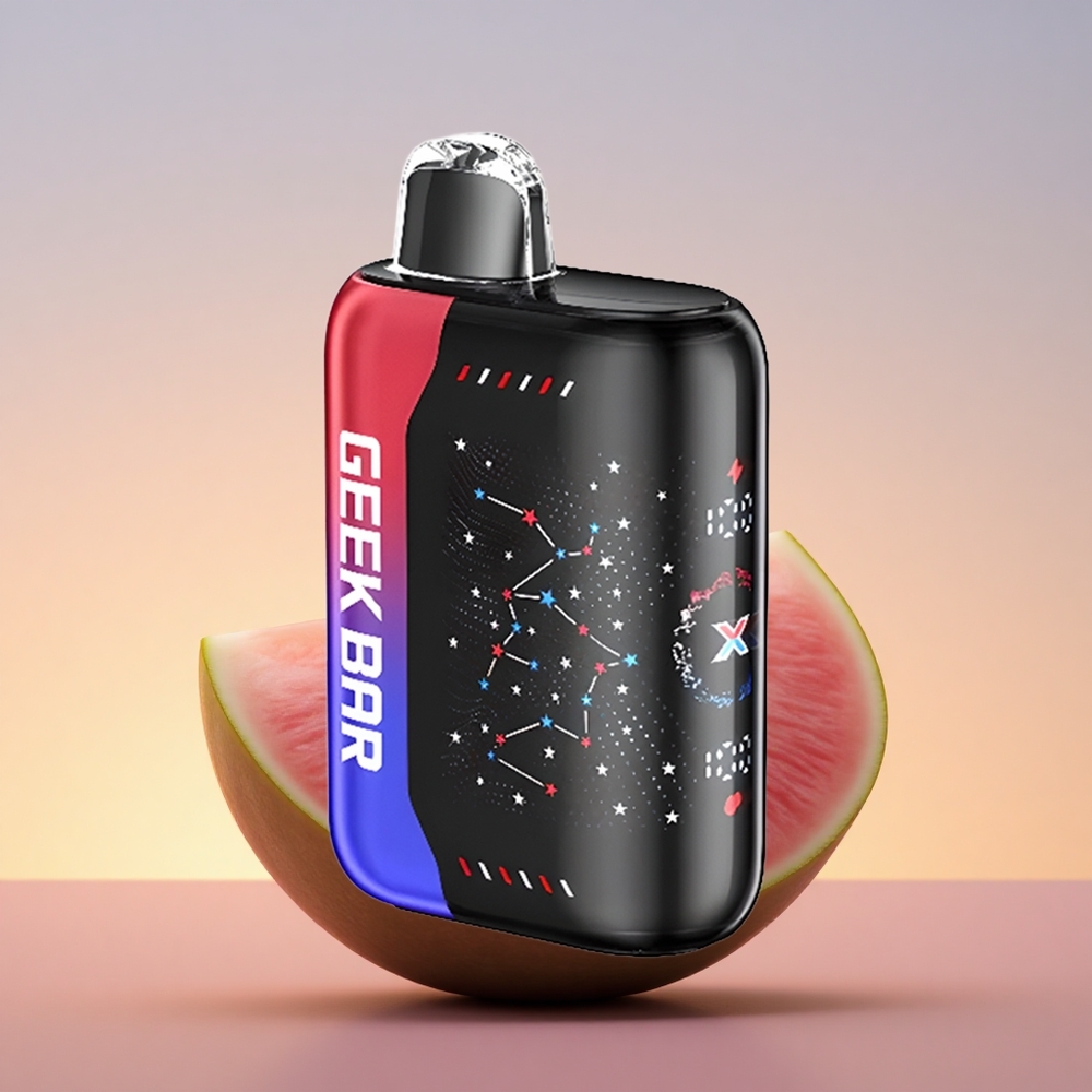 GEEK BAR Pulse X 25000 Puffs Patriotska izdaja z dvojno mrežasto tuljavo in zaslonom 3D ukrivljenosti