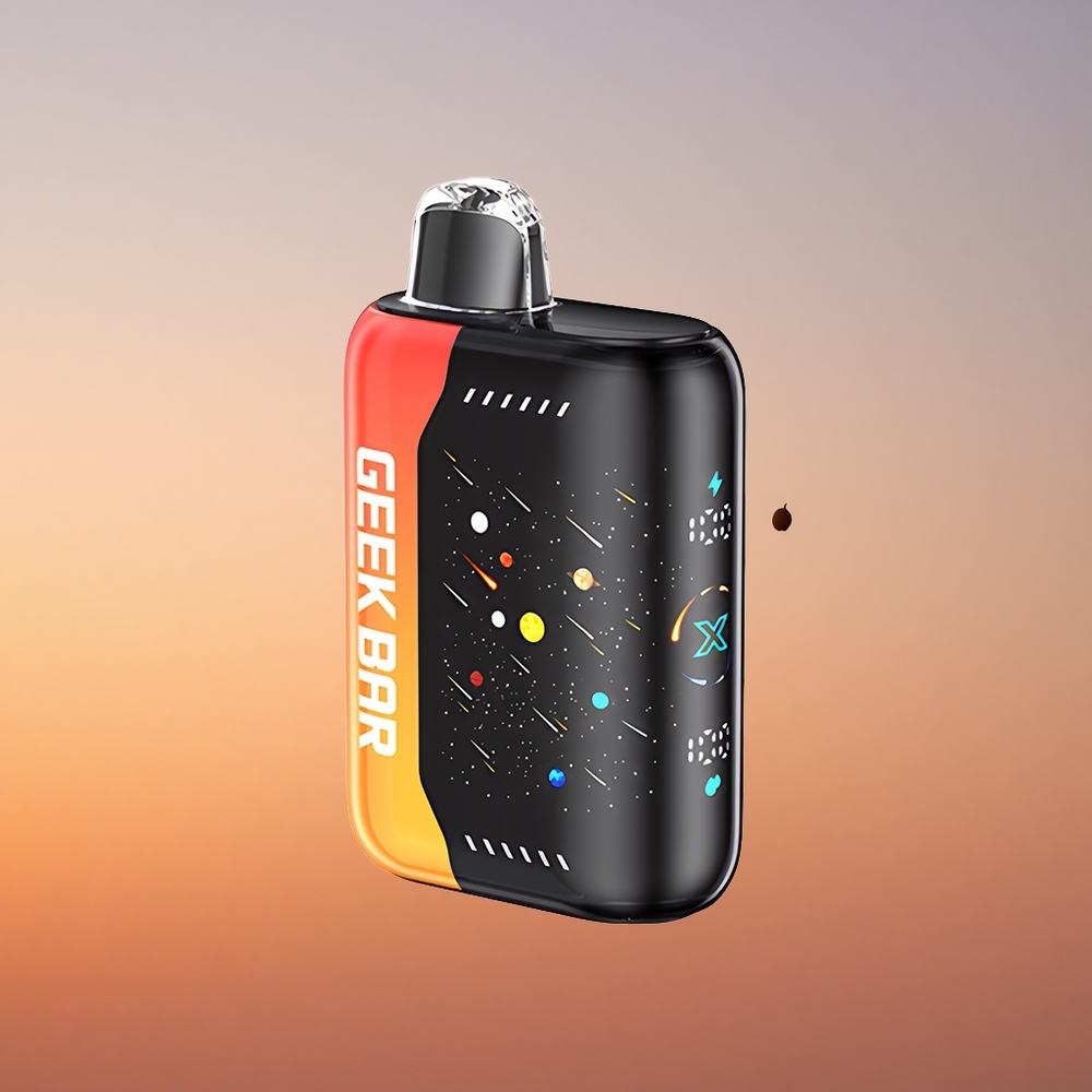 GEEK BAR Pulse X 42K Puffs Meteor Edition Oranžni Zmaj z Dvojno Mrežno Tuljavo in Nastavljivim Zračnim Tokom