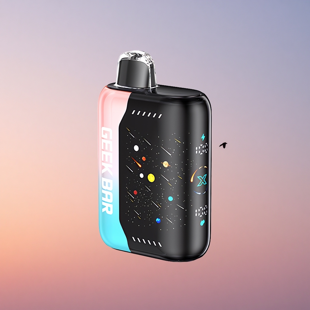 GEEK BAR Pulse X 42K Puffs Meteor Edition Roza & Modra Dvojni Mrežni Navoj Hitro Polnjenje