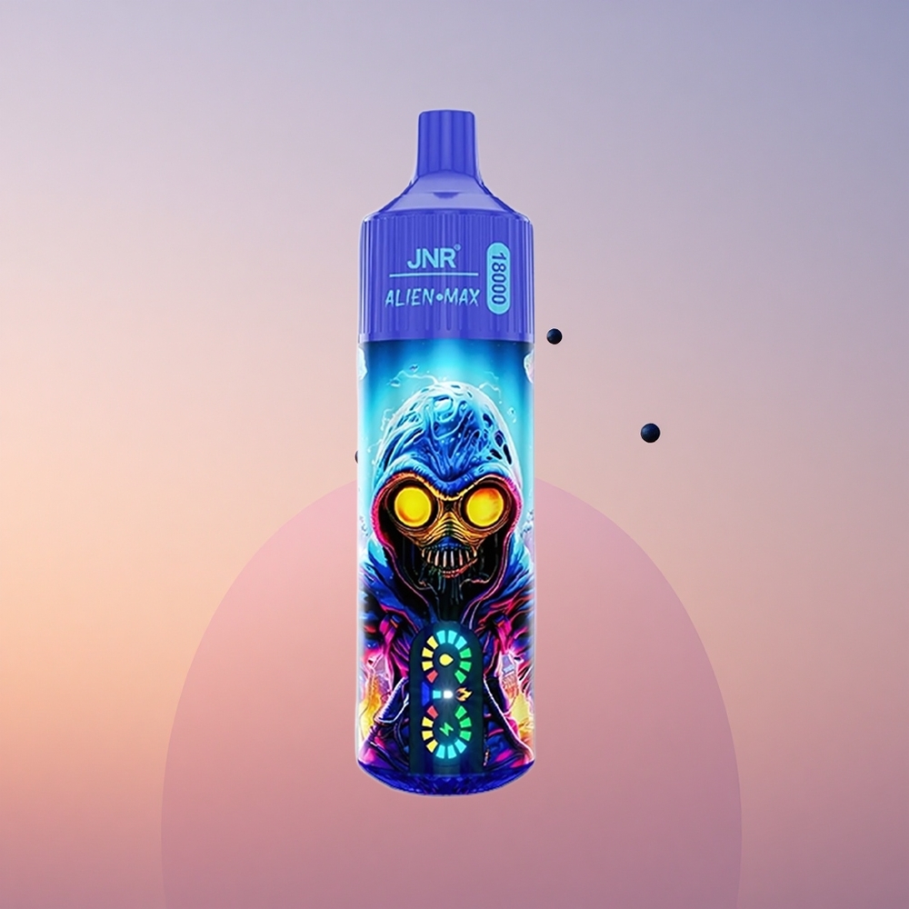JNR Alien Max 18000 Borovnični žvečilni gumi z dvojno mrežo in hitrim polnjenjem