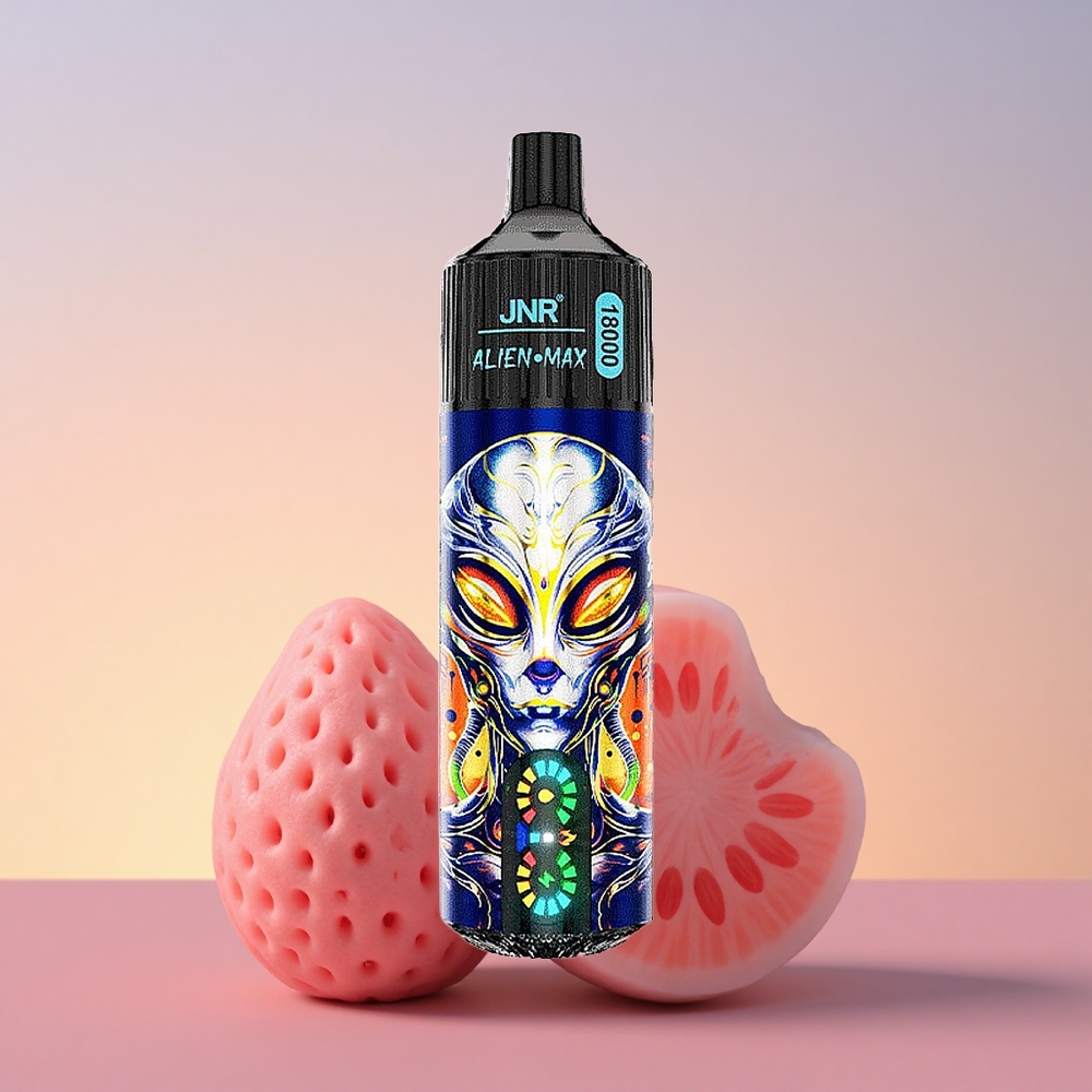 JNR Alien Max 18000 Jagoda Lubenica Mehurčki z Dvojno Mrežno Tuljavo in Hitrim Polnjenjem