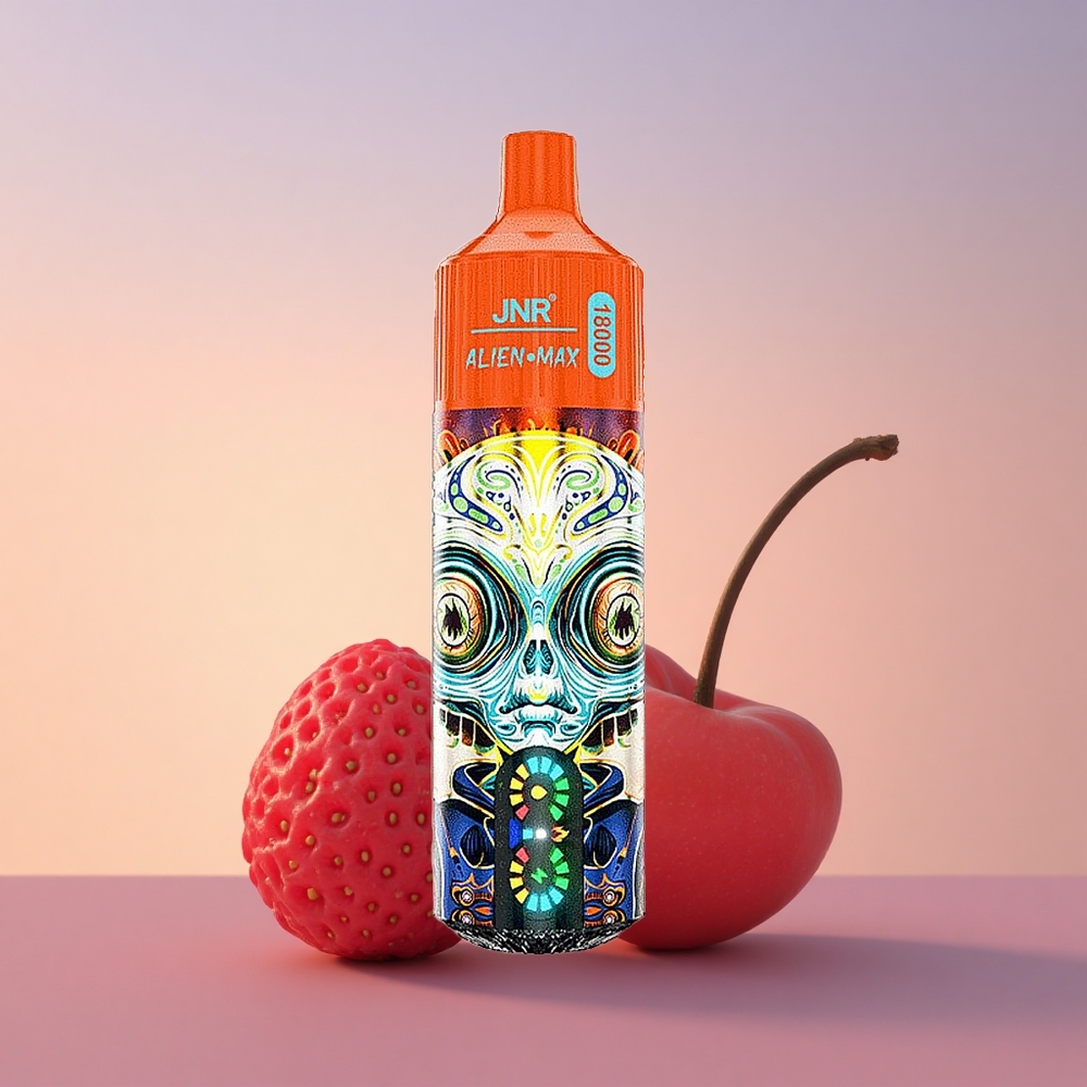 JNR Alien Max 18000 Jagoda Malina Češnja Dvojno Jedro Hitro Polnjenje
