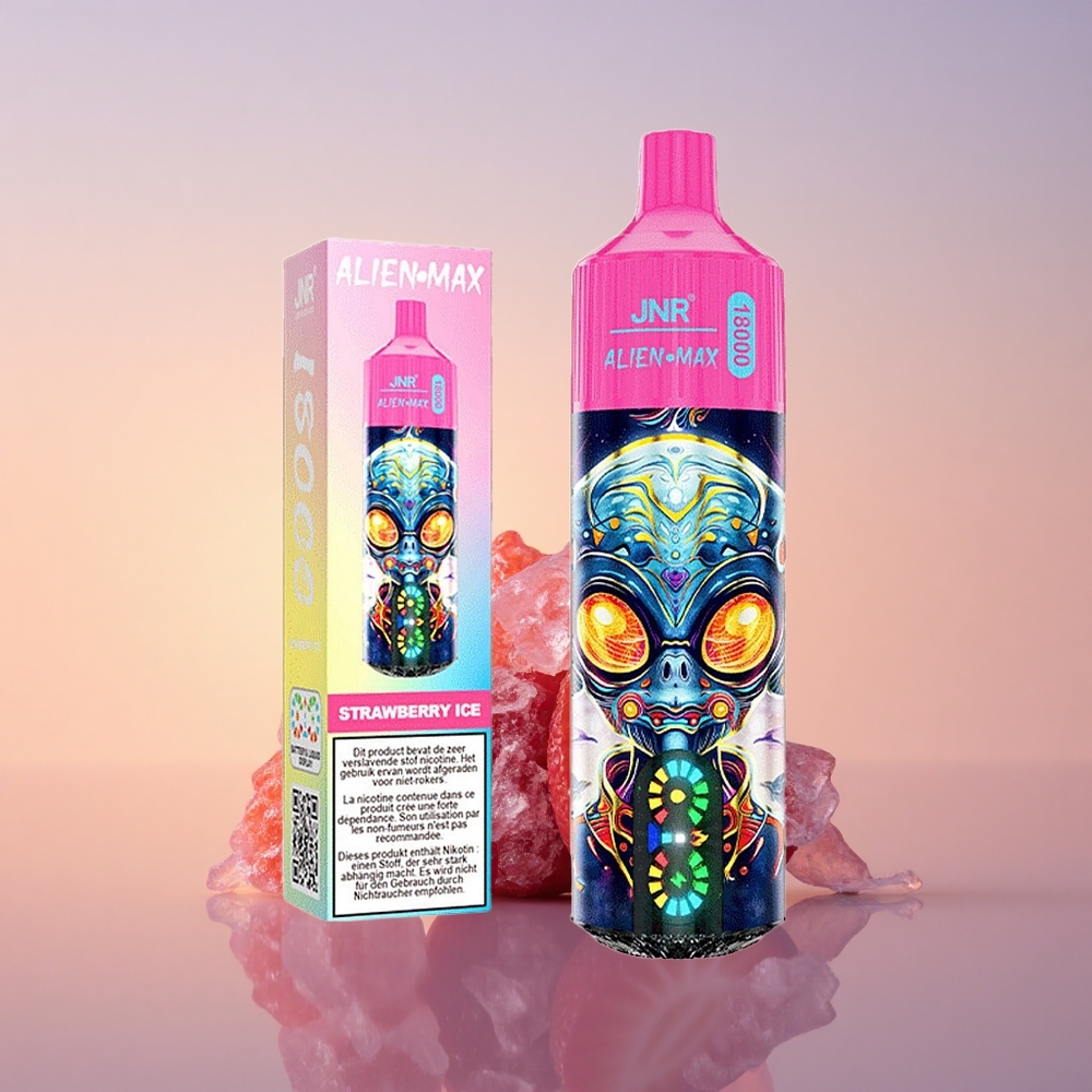 JNR Alien Max 18000 Jagodni Led z Dvojno Mrežno Tuljavo & Hitrim Polnjenjem Type-C