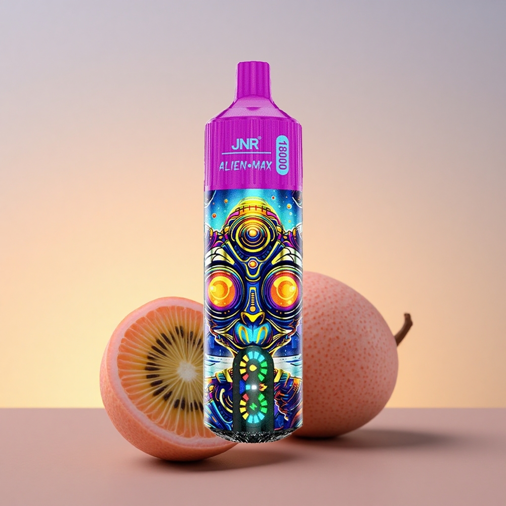 JNR Alien Max 18000 Kivi Pasijonasta Guava z Dvojno Mrežno Tuljavo in Hitrim Polnjenjem Tip-C