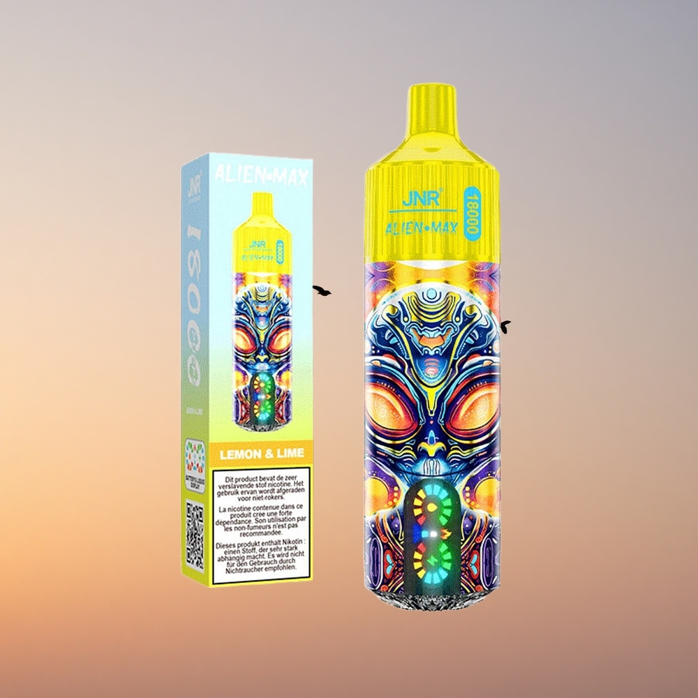 JNR Alien Max 18000 Limeta & Limona z Dvojnim Jedrom in Hitrim Polnjenjem