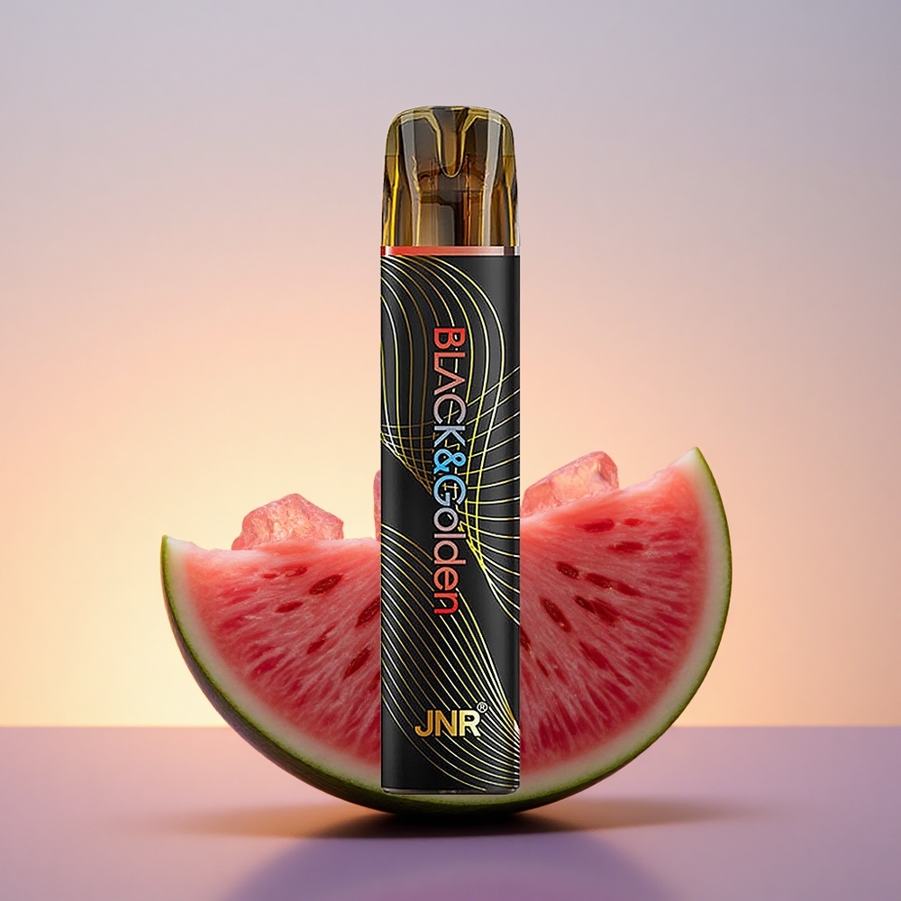 JNR Black&Golden 600+200 Lubenični Led z 800 Pufi, 550mAh in 2ml