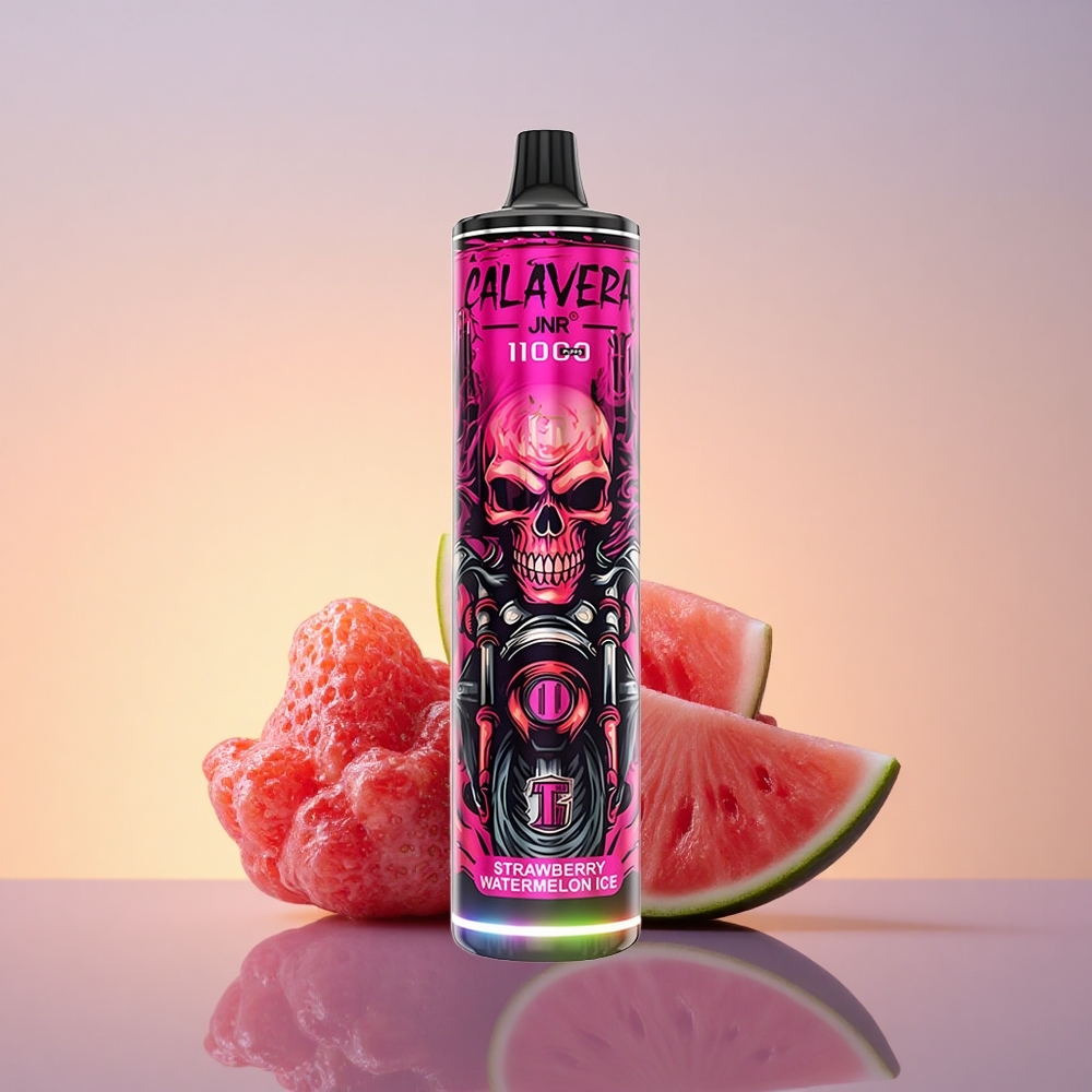 JNR Calavera 11000 Jagoda Lubenica Led z 21ml E-Tekočine in 850 mAh Baterijo
