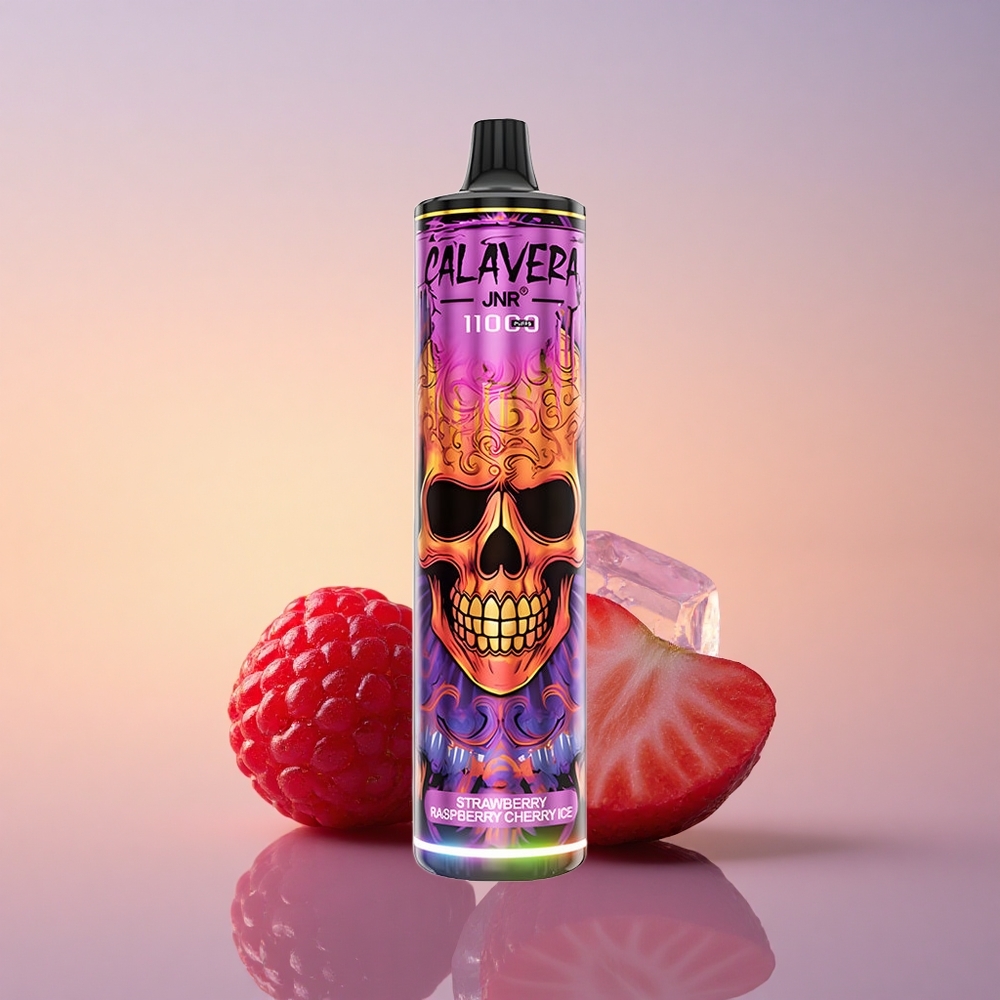 JNR Calavera 11000 Jagoda Malina Češnja Led z 21ml E-Liquid in 850 mAh Baterija