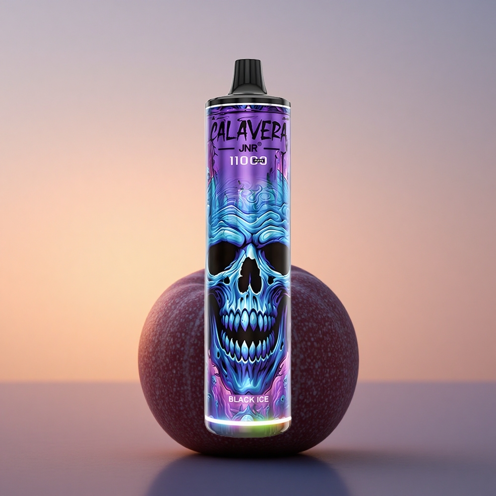 JNR Calavera 11000 Črni Led z 21ml E-Liquid in 1.0ohm Mesh Coil