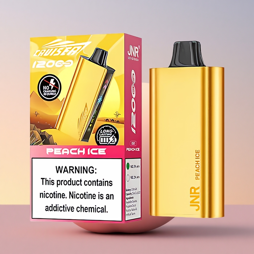 JNR Cruiser 12000 Breskovi Led z 25ml E-tekočino in 3500 mAh Baterijo