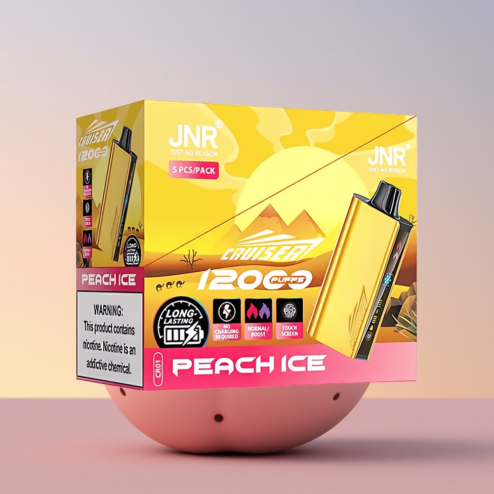 JNR Cruiser 12000 Breskovi Led z 25ml E-tekočino in 3500 mAh Baterijo