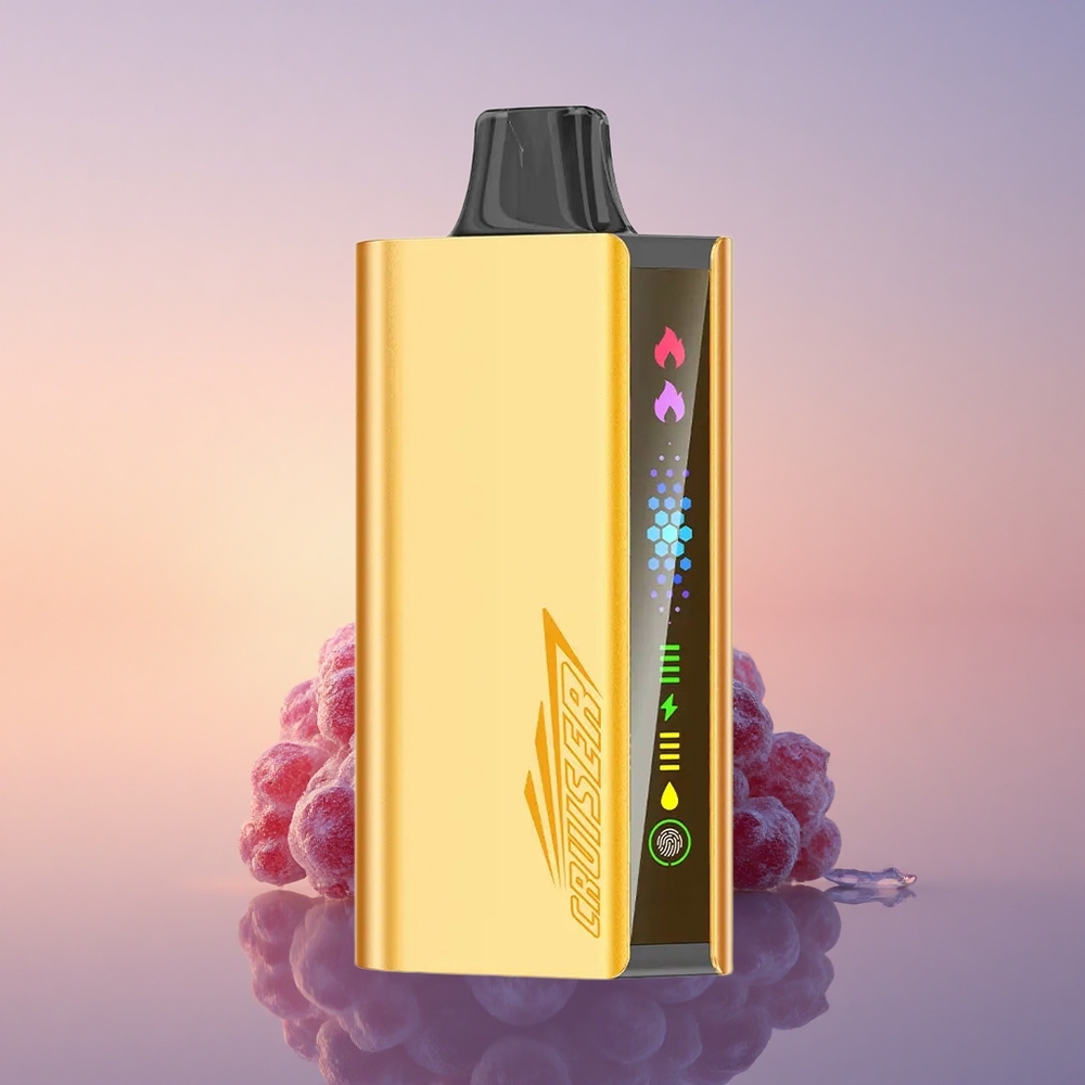 JNR Cruiser 12000 Črni Jagodični Led z 3500 mAh Baterijo in Dvojnim Mesh Tuljavom