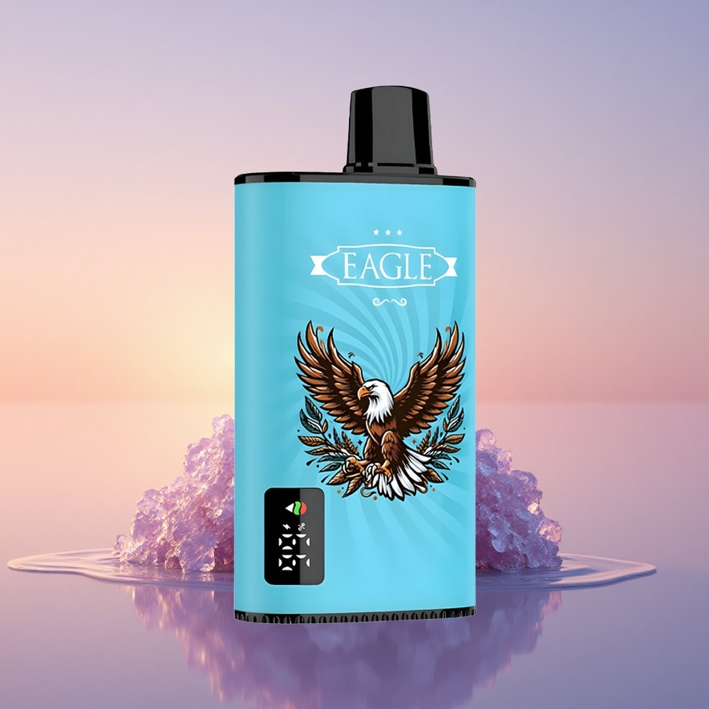 JNR EAGLE Smart 23000 Borovnica Led z Digitalnim Zaslonom, Nastavljivim Pretokom Zraka in 25ml E-tekočine