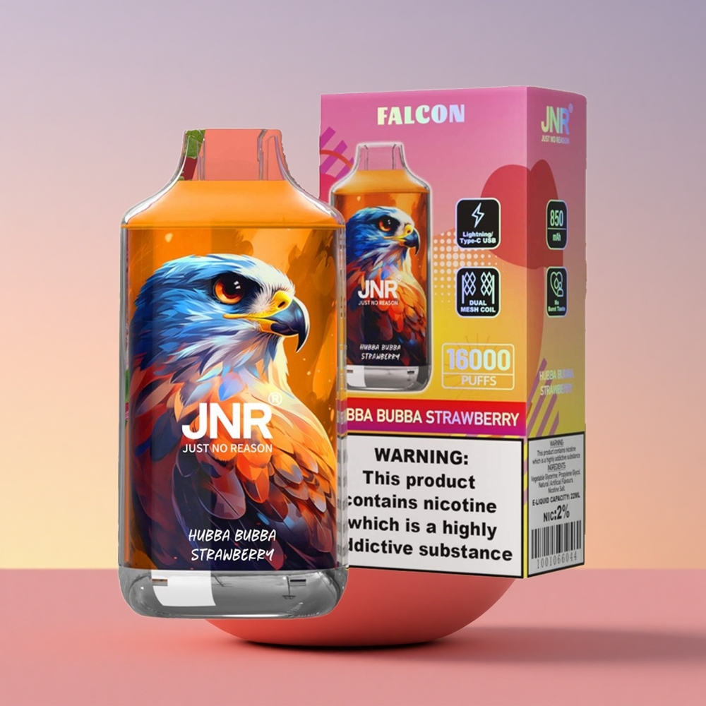 JNR Falcon 16000 Hubba Bubba Jagoda 16000 Pihov 850 mAh Dual Mesh