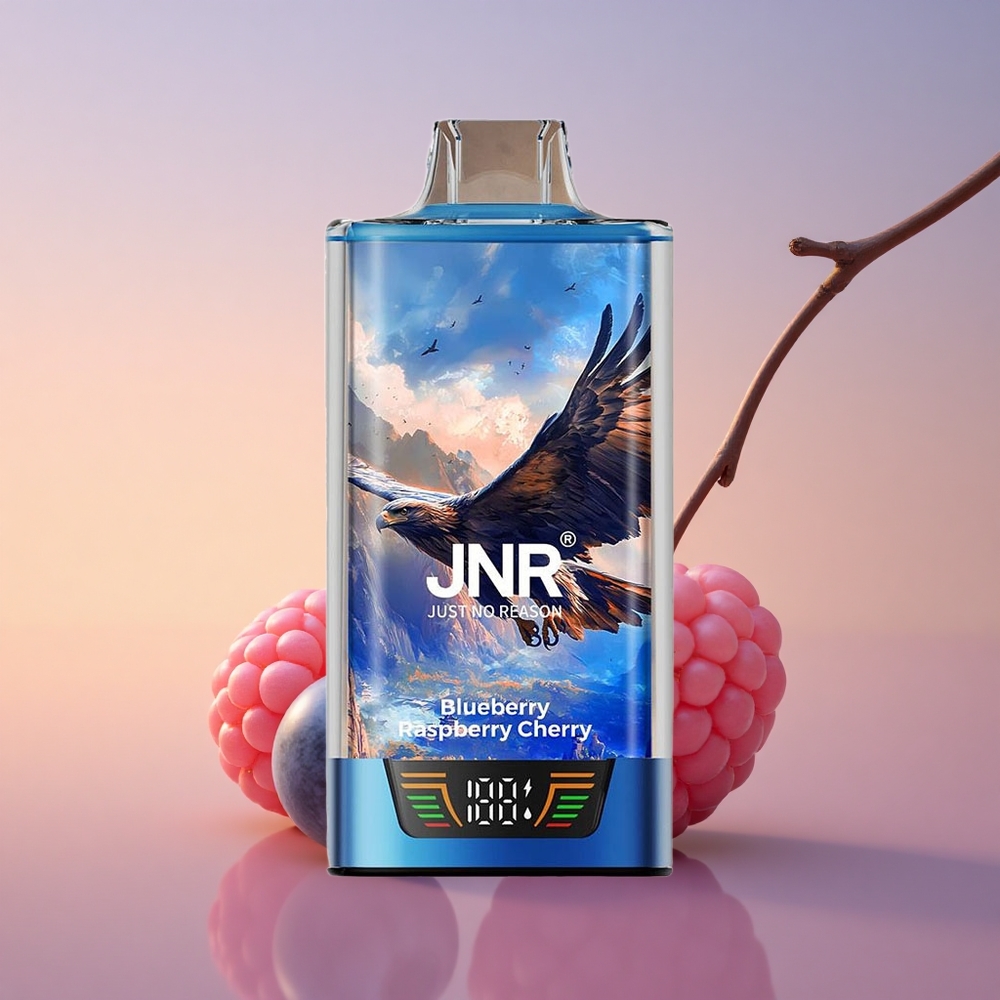 JNR Falcon Pro 28000 Borovnica Malina Češnja 30ml Dual Mesh USB-C
