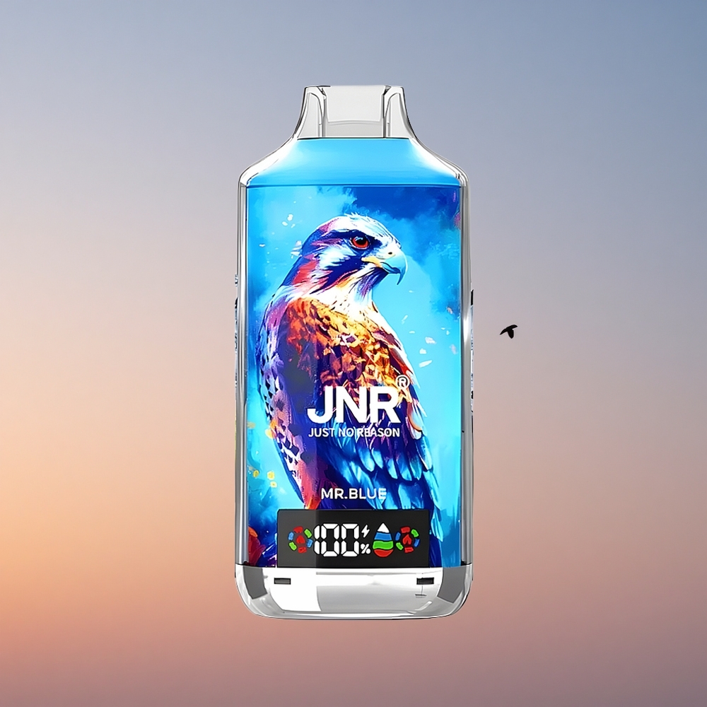JNR Falcon X 18000 G. Modri 18000 Pufov 24ml Dvojno Ožje
