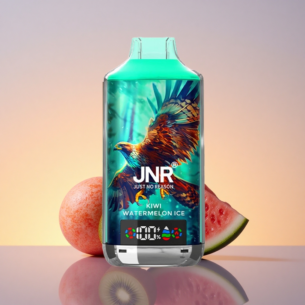JNR Falcon X 18000 Kivi Lubenica Led 18000 Pufov 24ml Dvojno Mrežno Jedro Tip-C Hitro Polnjenje