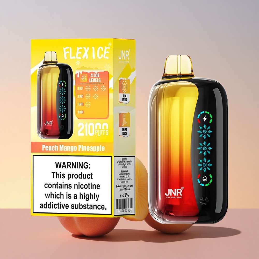 JNR Flex Ice 21000 Breskva Mango Ananas Lednati Prilagodljiv Zrak 26ml 1000mAh