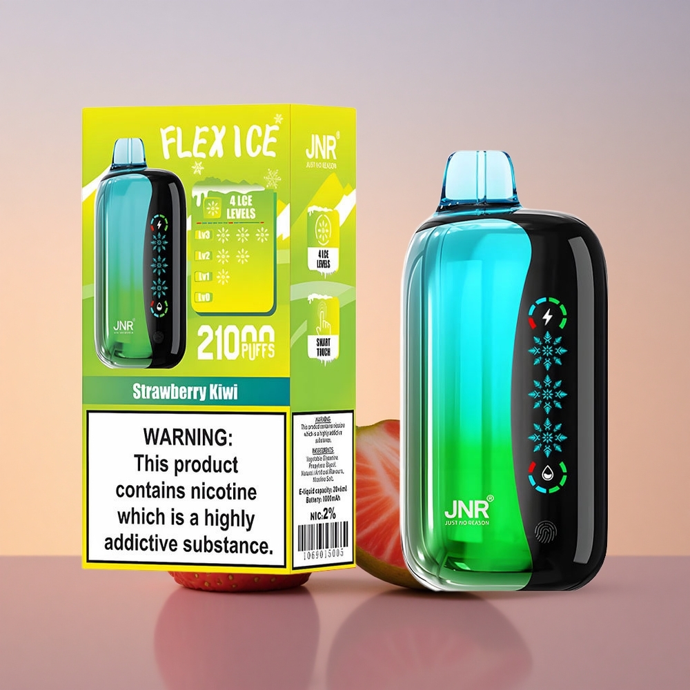 JNR Flex Ice 21000 Jagoda Kivi Led Prilagodljiv Zrak 26ml Dual Mesh