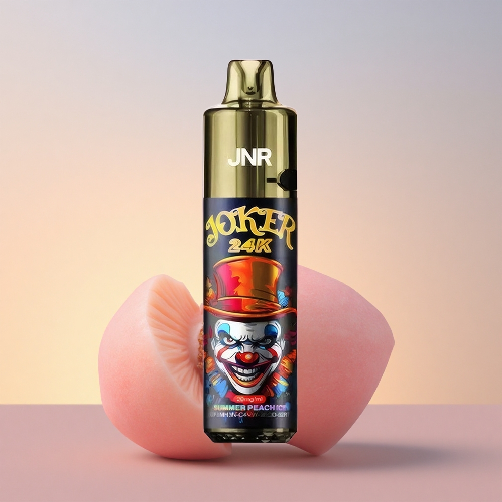 JNR Joker 24K Poletna Breskva Led z Vidnim Nivojem E-tekočine in 2% Nikotina