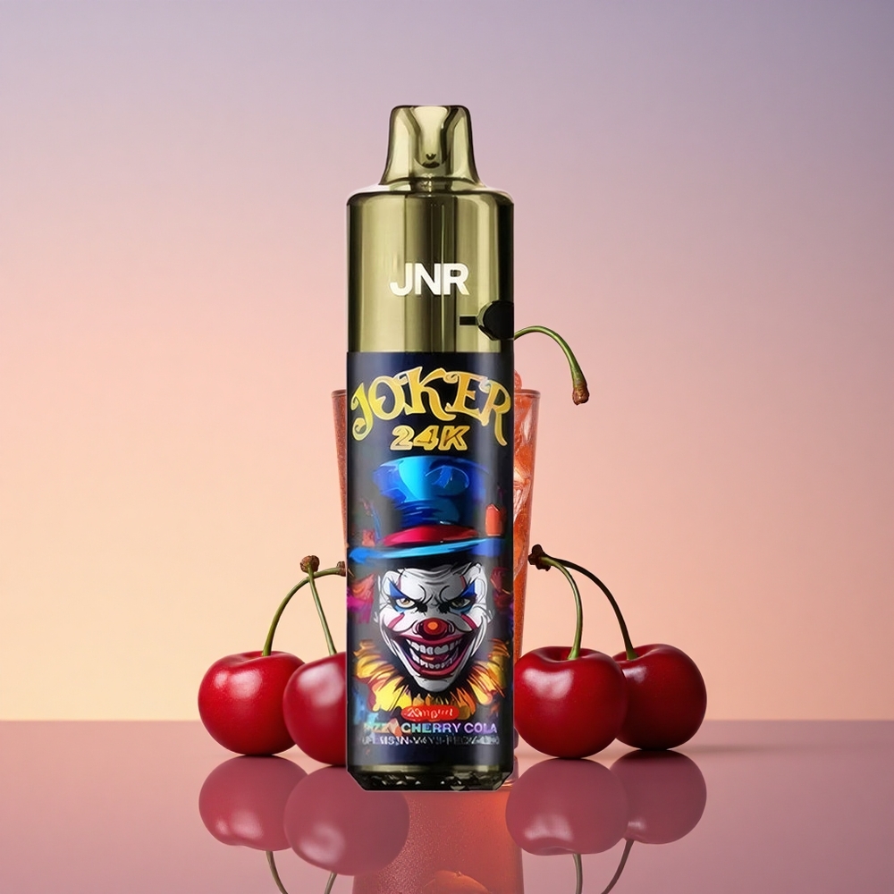 JNR Joker 24K Šečerna Češnjeva Kola z Vidnimi Nivoji Tekalne Tekočine in 800mAh Baterijo