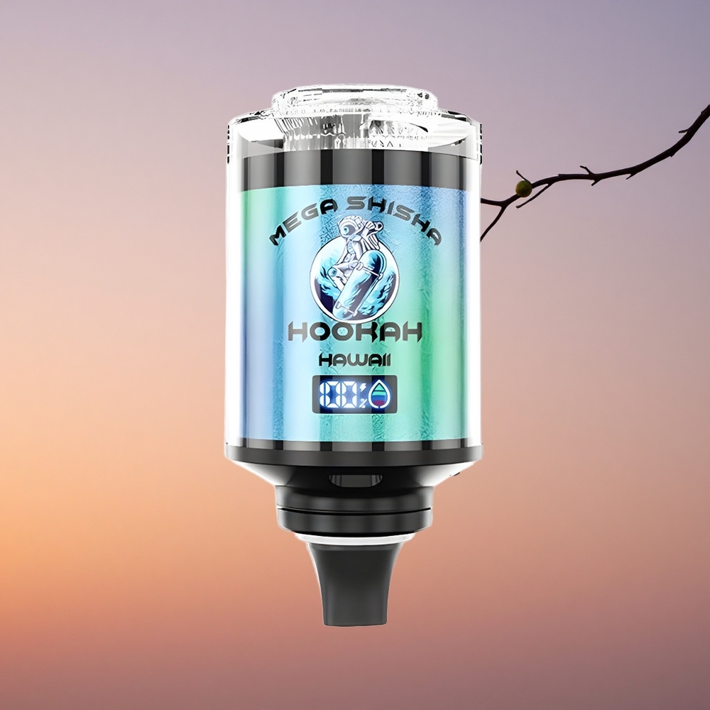 JNR Mega Shisha Hookah 100K Hawaii 60ml Tipka Hitrost