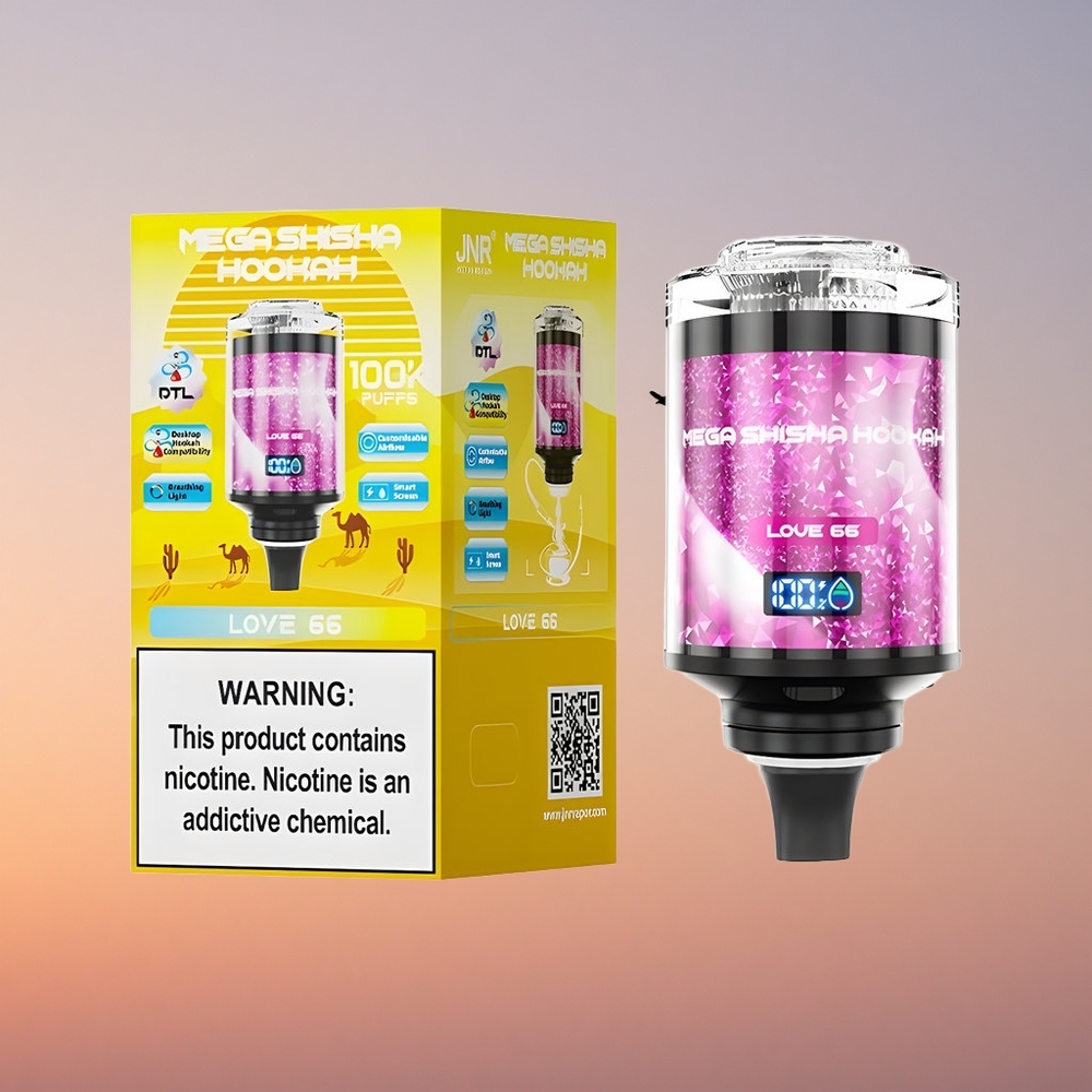 JNR Mega Shisha Hookah 100K Ljubezen 66 Tip-C Hitrost Napolnjevanja