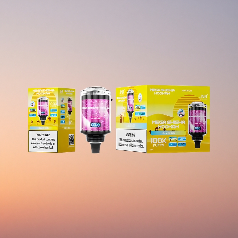 JNR Mega Shisha Hookah 100K Ljubezen 66 Tip-C Hitrost Napolnjevanja
