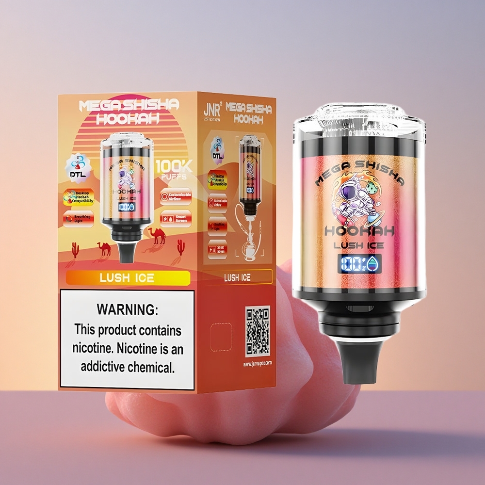 JNR Mega Shisha Hookah 100K Sveži Led z 60ml in 2200mAh